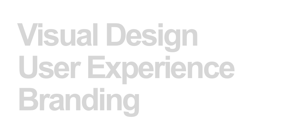 Visual Design
User Experience
Branding